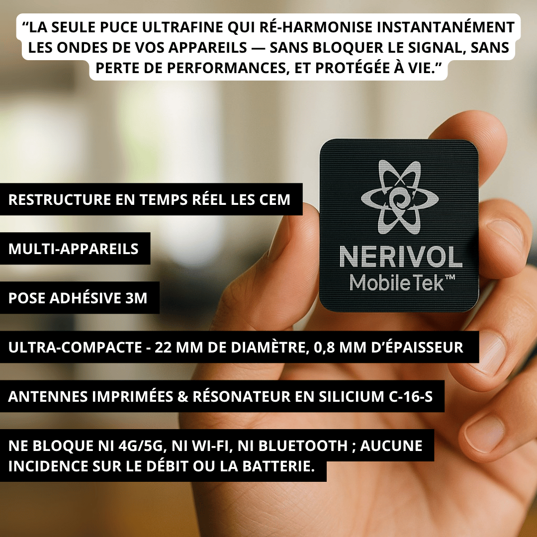 MobileTek™ - Puce anti-onde EMF