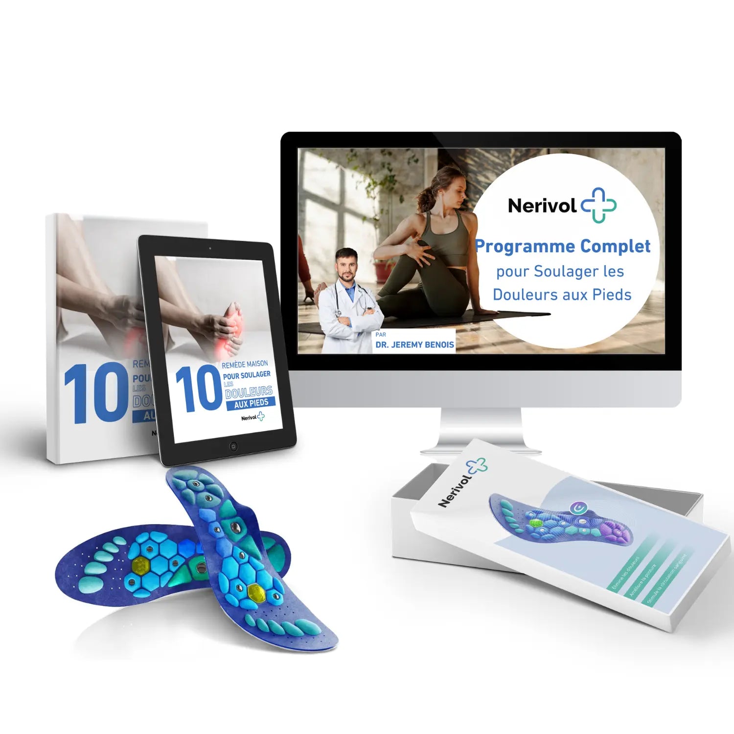 Magnetic acupressure insoles