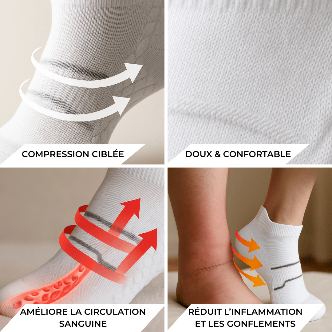 Chaussette de compression courte